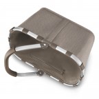 Einkaufskorb Carrybag HELLBRAUN/Herringbone Mokka, Farbe: braun, Marke: Reisenthel, EAN: 4012013744105, Abmessungen in cm: 48x29x28, Bild 3 von 5