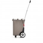 Einkaufsroller Carrycruiser HELLBRAUN/Herringbone Mokka, Farbe: braun, Marke: Reisenthel, EAN: 4012013744525, Abmessungen in cm: 42x47.5x32, Bild 2 von 7