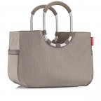 Tasche Loopshopper L HELLBRAUN/Herringbone Mokka, Farbe: braun, Marke: Reisenthel, EAN: 4012013743771, Abmessungen in cm: 46x34.5x25, Bild 2 von 5