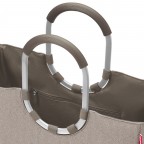 Tasche Loopshopper L HELLBRAUN/Herringbone Mokka, Farbe: braun, Marke: Reisenthel, EAN: 4012013743771, Abmessungen in cm: 46x34.5x25, Bild 5 von 5