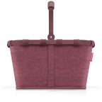 Einkaufskorb Carrybag Frame WEINROT/Twist Maroon, Farbe: rot/weinrot, Marke: Reisenthel, EAN: 4012013744082, Abmessungen in cm: 48x29x28, Bild 2 von 6