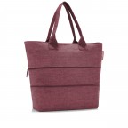 Shopper E1 erweiterbar WEINROT/Twist Maroon, Farbe: rot/weinrot, Marke: Reisenthel, EAN: 4012013743818, Abmessungen in cm: 50x26.5x15.5, Bild 2 von 3