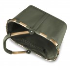 Einkaufskorb Carrybag Frame Gold Forest, Farbe: grün/oliv, Marke: Reisenthel, EAN: 4012013740411, Abmessungen in cm: 48x29x28, Bild 6 von 7