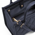 Handtasche Daily Shopper XS Rhombus Midnight Gold, Farbe: blau/petrol, Marke: Reisenthel, EAN: 4012013744938, Abmessungen in cm: 27x11x14, Bild 6 von 6
