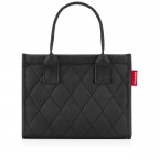 Handtasche Daily Shopper XS Rhombus Black, Farbe: schwarz, Marke: Reisenthel, EAN: 4012013744969, Abmessungen in cm: 27x11x14, Bild 2 von 6