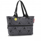 Shopper E1 erweiterbar Smiley Grey, Farbe: grau, Marke: Reisenthel, EAN: 4012013745591, Abmessungen in cm: 50x26.5x15.5, Bild 1 von 3