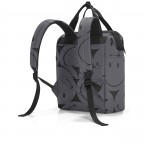 Rucksack Allrounder R Smiley Grey, Farbe: grau, Marke: Reisenthel, EAN: 4012013745492, Abmessungen in cm: 31x39x17, Bild 2 von 3