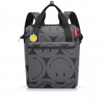 Rucksack Allrounder R Smiley Grey, Farbe: grau, Marke: Reisenthel, EAN: 4012013745492, Abmessungen in cm: 31x39x17, Bild 1 von 3