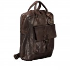 Rucksack Urban-Poets Devon UP-13129 Chocolate Brown, Farbe: braun, Marke: Harbour 2nd, EAN: 4046478089747, Abmessungen in cm: 28x34x9.5, Bild 2 von 6