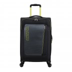 Koffer Aktivus Spinner M erweiterbar Black Lime, Farbe: schwarz, Marke: American Tourister, EAN: 5400520345233, Abmessungen in cm: 43x67x28, Bild 1 von 12