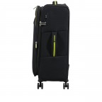 Koffer Aktivus Spinner M erweiterbar Black Lime, Farbe: schwarz, Marke: American Tourister, EAN: 5400520345233, Abmessungen in cm: 43x67x28, Bild 3 von 12