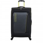 Koffer Aktivus Spinner L erweiterbar Black Lime, Farbe: schwarz, Marke: American Tourister, EAN: 5400520345271, Abmessungen in cm: 49x79x32, Bild 1 von 12