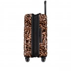 Koffer FLA13 erweiterbar Größe M Leopard, Farbe: braun, Marke: Flanigan, EAN: 4066727007421, Abmessungen in cm: 44.5x66x28, Bild 5 von 10