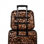 Kosmetikkoffer FLA13 mit Smart Sleeve Leopard, Farbe: braun, Marke: Flanigan, EAN: 4066727007445, Abmessungen in cm: 36x29x19, Bild 7 von 7