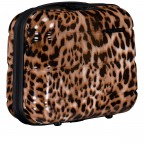 Kosmetikkoffer FLA13 mit Smart Sleeve Leopard, Farbe: braun, Marke: Flanigan, EAN: 4066727007445, Abmessungen in cm: 36x29x19, Bild 2 von 7