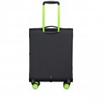 Koffer T27 erweiterbar Größe 55 cm Black Neon Green, Farbe: schwarz, Marke: Franky, EAN: 4251885988662, Abmessungen in cm: 39x55x22, Bild 6 von 8