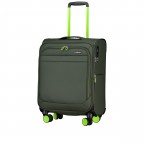 Koffer T27 erweiterbar Größe 55 cm Olive Neon Green, Farbe: grün/oliv, Marke: Franky, EAN: 4251885988730, Abmessungen in cm: 39x55x22, Bild 2 von 8