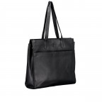 Shopper mit Laptopfach 17 Zoll Black, Farbe: schwarz, Marke: Hausfelder Manufaktur, EAN: 4065646025684, Abmessungen in cm: 40.3x36x13, Bild 2 von 7