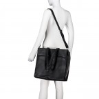 Shopper mit Laptopfach 17 Zoll Black, Farbe: schwarz, Marke: Hausfelder Manufaktur, EAN: 4065646025684, Abmessungen in cm: 40.3x36x13, Bild 5 von 7