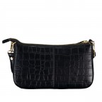 Umhängetasche Kroko Black, Farbe: schwarz, Marke: Hausfelder Manufaktur, EAN: 4065646025899, Abmessungen in cm: 23.5x14x5.3, Bild 3 von 8