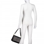 Umhängetasche Kroko Black, Farbe: schwarz, Marke: Hausfelder Manufaktur, EAN: 4065646025912, Abmessungen in cm: 22.5x17x8.8, Bild 4 von 8