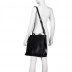 Shopper Kroko mit Laptopfach 15 Zoll Black, Farbe: schwarz, Marke: Hausfelder Manufaktur, EAN: 4065646025936, Abmessungen in cm: 40.5x35x12, Bild 5 von 7