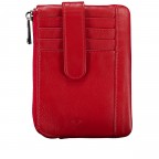 Schlüssel- / Kartenetui Nappa Red, Farbe: rot/weinrot, Marke: Hausfelder Manufaktur, EAN: 4065646026070, Abmessungen in cm: 12.2x8.5x1.5, Bild 3 von 4