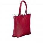 Handtasche Dollaro Weinrot, Farbe: rot/weinrot, Marke: Hausfelder Manufaktur, EAN: 4065646027510, Abmessungen in cm: 23.5x23x8, Bild 2 von 7
