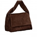 Umhängetasche Velours Dunkelbraun, Farbe: braun, Marke: Hausfelder Manufaktur, EAN: 4065646027589, Abmessungen in cm: 26x20.5x12.5, Bild 2 von 8