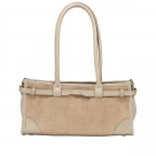 Shopper Velours Beige, Farbe: beige, Marke: Hausfelder Manufaktur, EAN: 4065646027602, Abmessungen in cm: 32x16.5x11.5, Bild 3 von 7