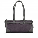 Shopper Velours Dunkelgrau, Farbe: grau, Marke: Hausfelder Manufaktur, EAN: 4065646027640, Abmessungen in cm: 32x16.5x11.5, Bild 3 von 6