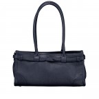 Shopper Dollaro Dunkelblau, Farbe: blau/petrol, Marke: Hausfelder Manufaktur, EAN: 4065646027671, Abmessungen in cm: 32x16.5x11.5, Bild 3 von 7