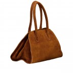 Tasche Velours Hellbraun, Farbe: braun, Marke: Hausfelder Manufaktur, EAN: 4065646027732, Abmessungen in cm: 26.5x18.5x17, Bild 2 von 8