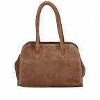 Tasche Velours Taupe, Farbe: taupe/khaki, Marke: Hausfelder Manufaktur, EAN: 4065646027756, Abmessungen in cm: 26.5x18.5x17, Bild 3 von 8