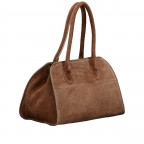 Tasche Velours Taupe, Farbe: taupe/khaki, Marke: Hausfelder Manufaktur, EAN: 4065646027756, Abmessungen in cm: 26.5x18.5x17, Bild 2 von 8
