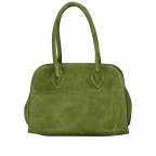 Tasche Velours Oliv, Farbe: grün/oliv, Marke: Hausfelder Manufaktur, EAN: 4065646027763, Abmessungen in cm: 26.5x18.5x17, Bild 3 von 8