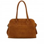 Tasche Velours Hellbraun, Farbe: braun, Marke: Hausfelder Manufaktur, EAN: 4065646027831, Abmessungen in cm: 32x22x17.5, Bild 3 von 7