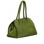 Tasche Velours Oliv, Farbe: grün/oliv, Marke: Hausfelder Manufaktur, EAN: 4065646027817, Abmessungen in cm: 32x22x17.5, Bild 2 von 7