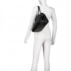 Tasche Dollaro Schwarz, Farbe: schwarz, Marke: Hausfelder Manufaktur, EAN: 4065646027862, Abmessungen in cm: 32x22x17.5, Bild 4 von 6