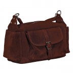 Beuteltasche Velours Utility Bag Dunkelbraun, Farbe: braun, Marke: Hausfelder Manufaktur, EAN: 4065646027879, Abmessungen in cm: 36x19x15, Bild 2 von 7