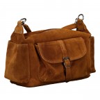 Beuteltasche Velours Utility Bag Hellbraun, Farbe: braun, Marke: Hausfelder Manufaktur, EAN: 4065646027886, Abmessungen in cm: 36x19x15, Bild 2 von 7
