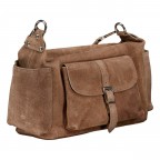 Beuteltasche Velours Utility Bag Taupe, Farbe: taupe/khaki, Marke: Hausfelder Manufaktur, EAN: 4065646027909, Abmessungen in cm: 36x19x15, Bild 2 von 7