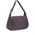 Umhängetasche Velours Dunkelgrau, Farbe: grau, Marke: Hausfelder Manufaktur, EAN: 4065646027985, Abmessungen in cm: 28x17x9.5, Bild 2 von 7