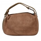 Umhängetasche Velours Taupe, Farbe: taupe/khaki, Marke: Hausfelder Manufaktur, EAN: 4065646027992, Abmessungen in cm: 28x17x9.5, Bild 3 von 7