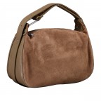 Umhängetasche Velours Taupe, Farbe: taupe/khaki, Marke: Hausfelder Manufaktur, EAN: 4065646027992, Abmessungen in cm: 28x17x9.5, Bild 2 von 7