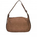 Umhängetasche Velours Taupe, Farbe: taupe/khaki, Marke: Hausfelder Manufaktur, EAN: 4065646027992, Abmessungen in cm: 28x17x9.5, Bild 3 von 7