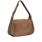 Umhängetasche Velours Taupe, Farbe: taupe/khaki, Marke: Hausfelder Manufaktur, EAN: 4065646027992, Abmessungen in cm: 28x17x9.5, Bild 2 von 7