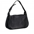 Umhängetasche Dollaro Schwarz, Farbe: schwarz, Marke: Hausfelder Manufaktur, EAN: 4065646028012, Abmessungen in cm: 28x17x9.5, Bild 2 von 6