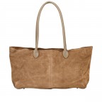 Shopper Velours variabel in der Form Taupe, Farbe: taupe/khaki, Marke: Hausfelder Manufaktur, EAN: 4065646028043, Abmessungen in cm: 40x25x10.5, Bild 3 von 9