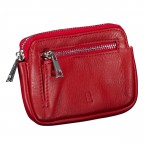 Schlüsseletui Nappa Red, Farbe: rot/weinrot, Marke: Hausfelder Manufaktur, EAN: 4065646026100, Abmessungen in cm: 12x8x1.5, Bild 2 von 4